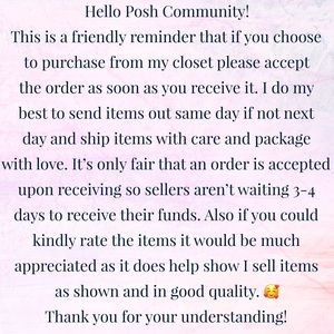 Thank you for visiting my closet! 💕